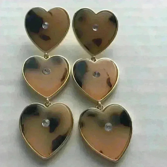 Baublebar new three heart statement Earrings - Picture 5 of 8